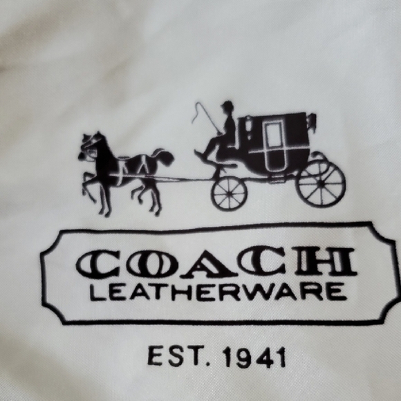 Coach Tan and Brown Diaper Bag 15 X 11.5  Signature Tote With Dust Bag - Picture 2 of 16